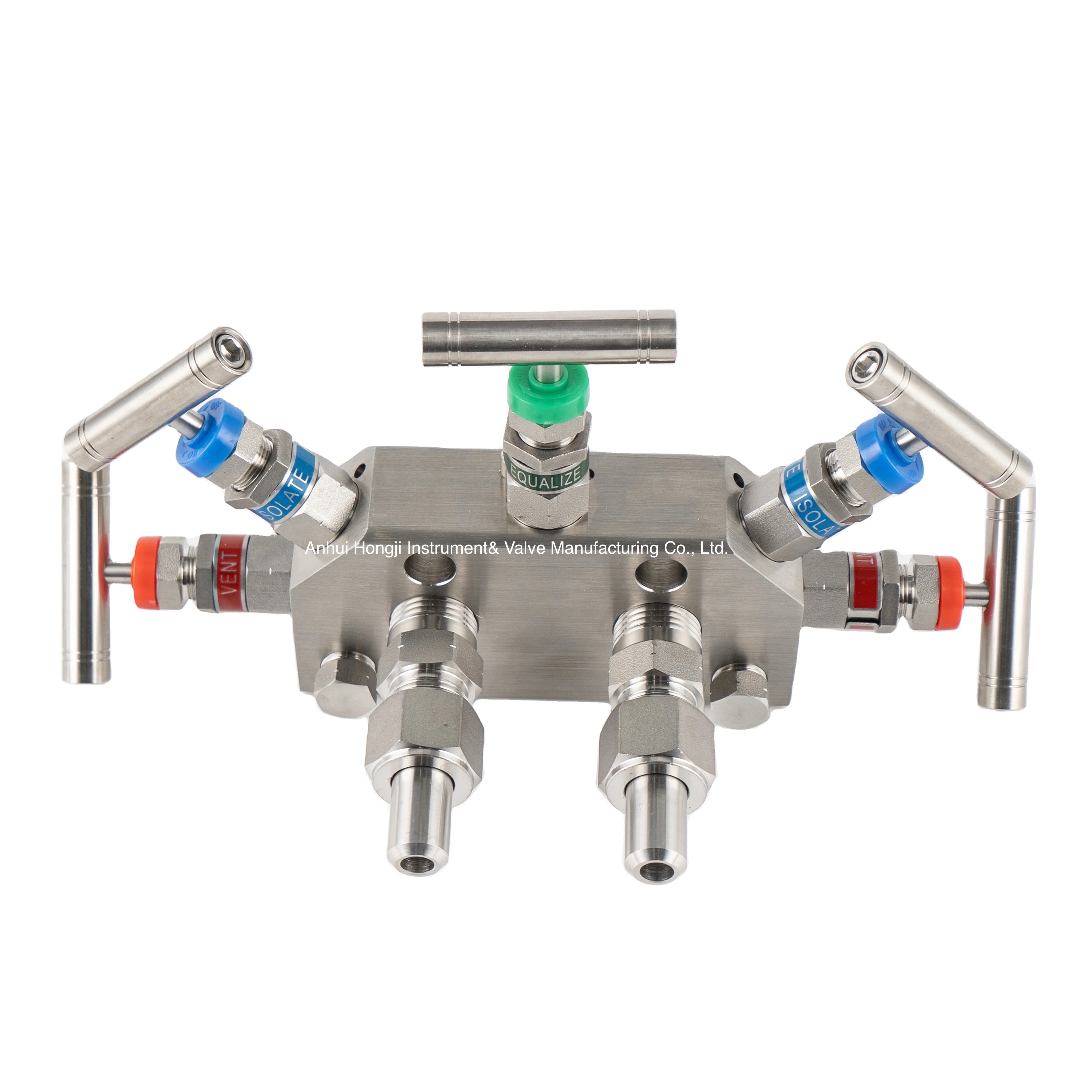 Hongji coplanar flange integrated five-valve manifold For differential pressure transmitter