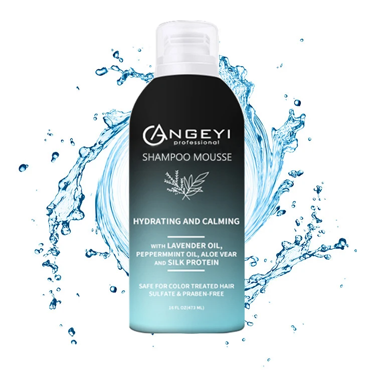 Protein Hydrating Anti-dandruff Nourish Hair Shampoo Champu Lavender Peppermint Aloe Vera Silk Unisex Adults 10 Years Daily Life