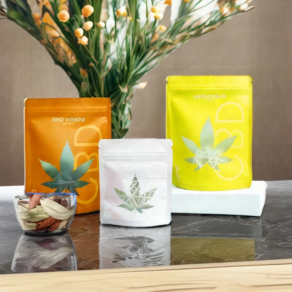 Custom Logo Printed Doy Pack Bag Mylar Printed Packing Pouch for Food for Spices and Popcorn Packaging