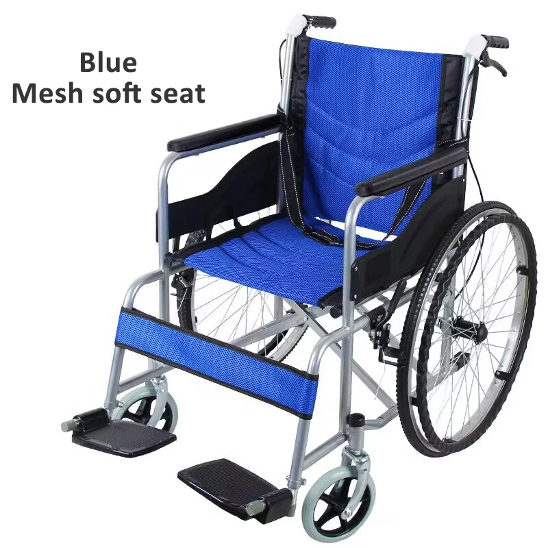 Manufacturer Portable Folding Aluminum Lightweight Wheel Chair Carbon Fiber Luxury Lightweight Manual Wheelchair