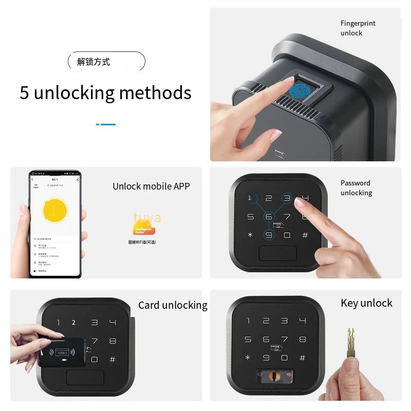 G83  door lock Tuya WIFI(or Ttlock)  fingerprint password Smart lock RFID Card  Single locking tongue