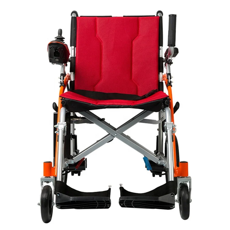 Handy, fashionable, beautiful, heavy, fast folding, portable and competitive price electric wheelchair for disabled people
