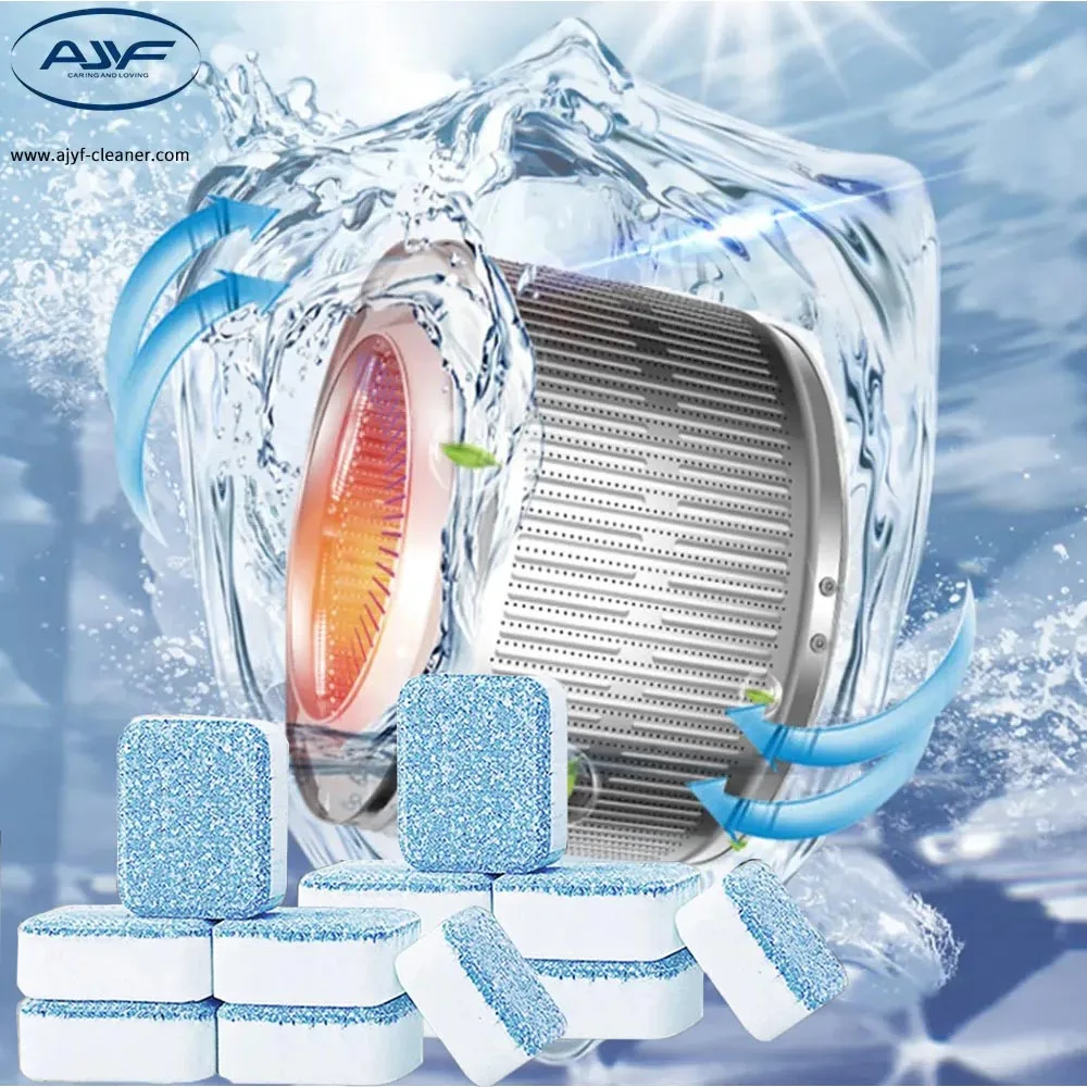 Household Laundry Washing Machine Drum Cleaner Deep Cleaning Remove Stain Powerful Bleach Effervescent Tablets