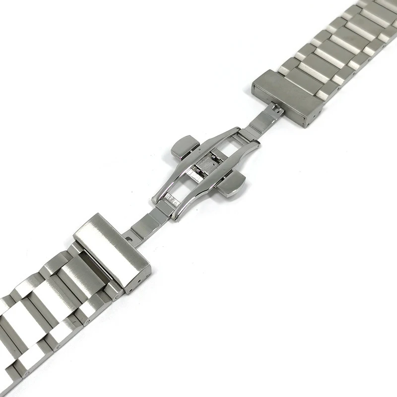 High-Quality Black pvd 18mm 20mm 22mm Metal Wristband Stainless Steel Watch Strap