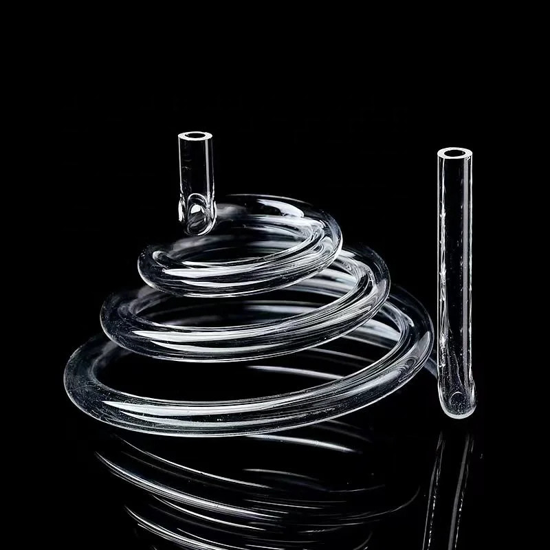 heat resistant clear pyrex spiral quartz glass tube condenser coil tube for Chemical Industry