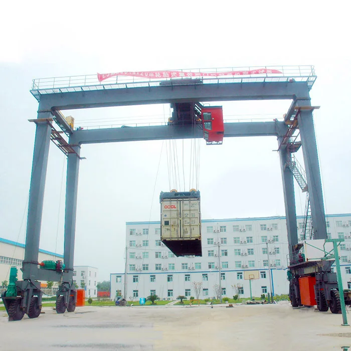 30ton 35ton Portable Container Rubber Tyre Gantry Crane 40ton Seaport Rtg Crane 45ton Straddle Carrier for Sale