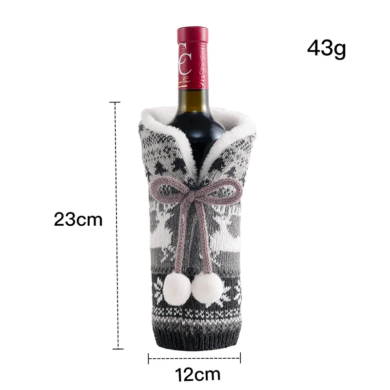 Gorgeous Christmas Decorative Wine Bottle Cover: Elevate Your Party with Festive Vibes and Charm!
