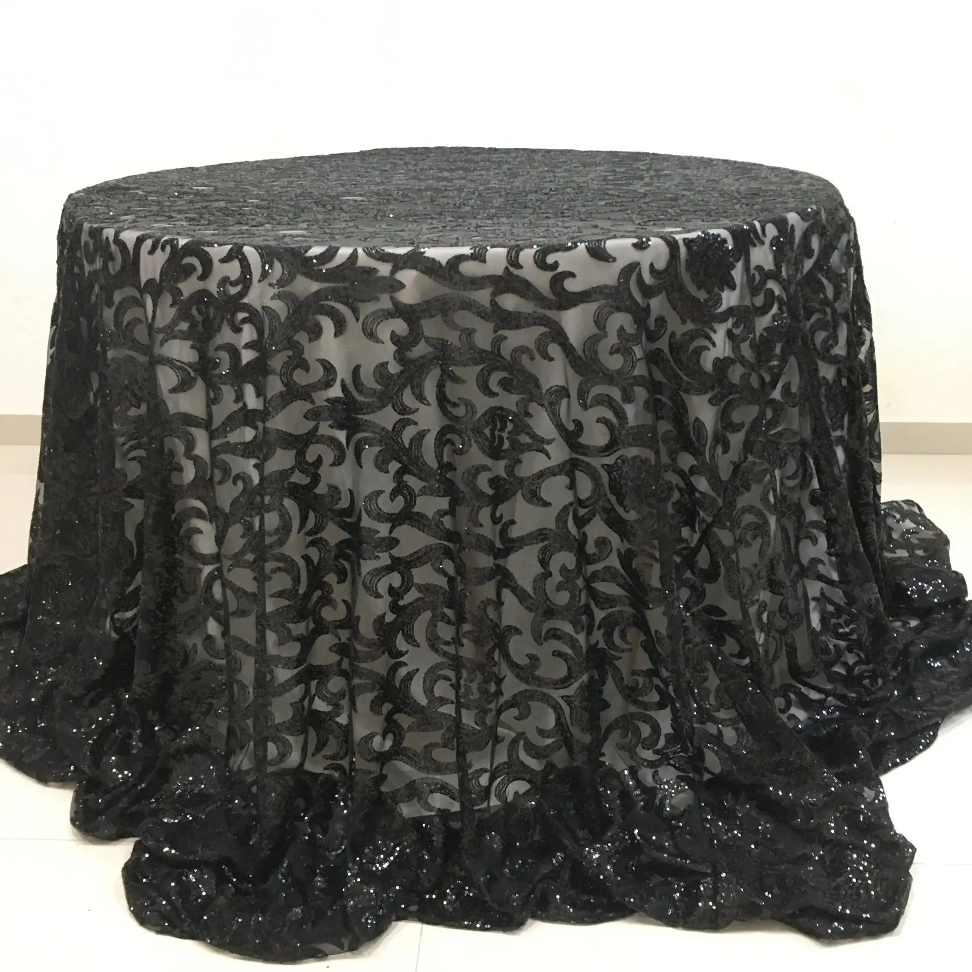 TC308 glitter round table cloth rectangle vinyl table cloth lemon table cloth luxury