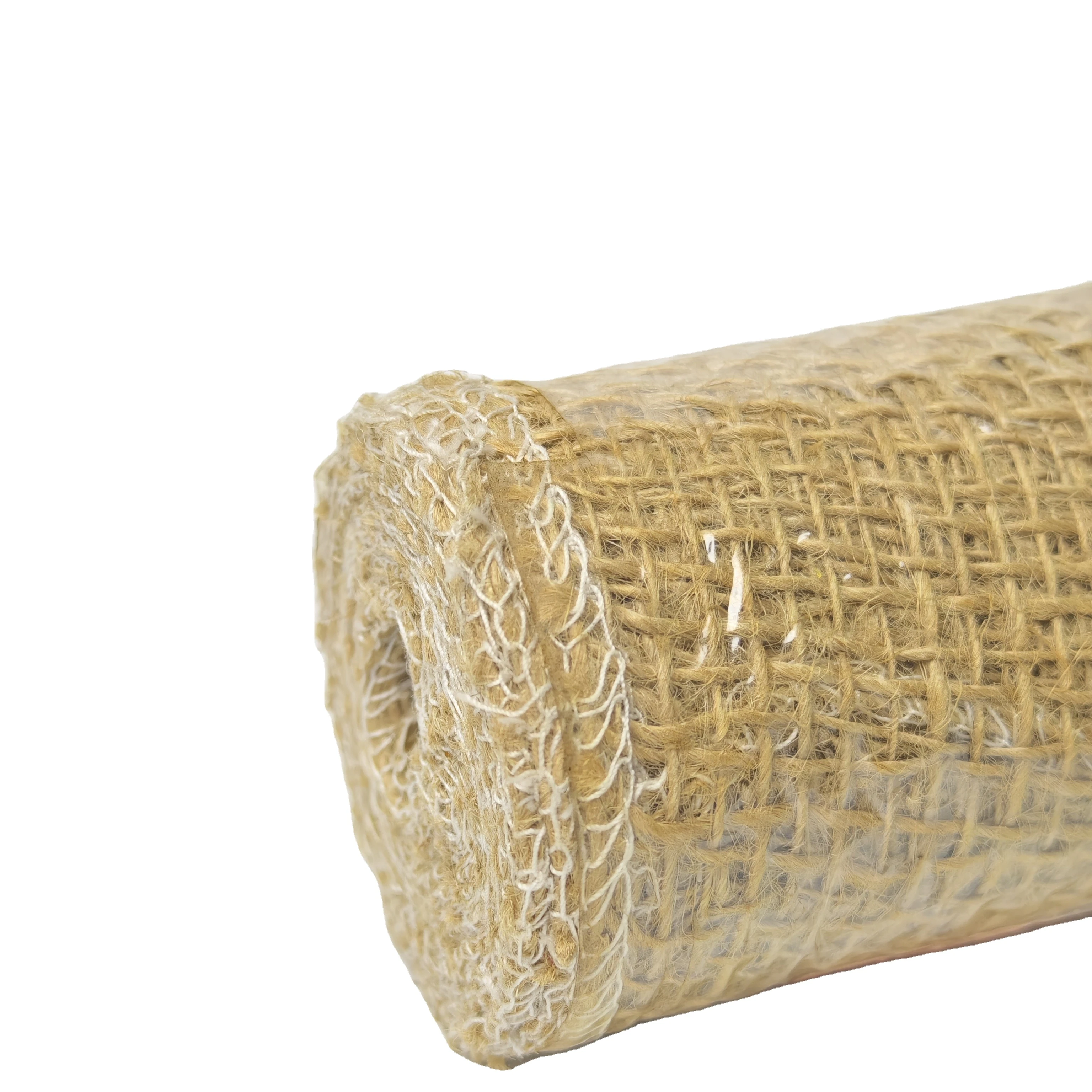 100% Jute Fiber  Fabric Table Runner   Roll Jute Fabric for Decoration