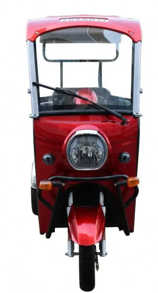 Chenlu 48V/60V 3 Wheeler Passenger Electric Rickshaw 600W Tuk Tuk Electric Tricycle with Comfortable Passenger Seat