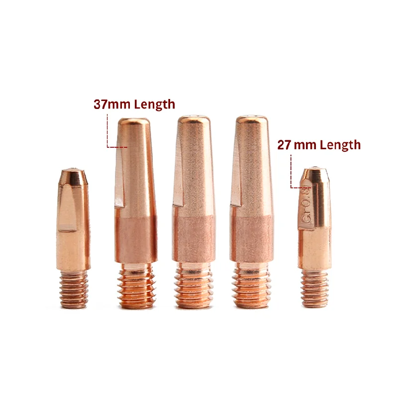 High Durability ESAB Conductive Tip Chromium Zirconium Copper 405 Welding Gun Wire Guide Tip Welding Gun Nozzle