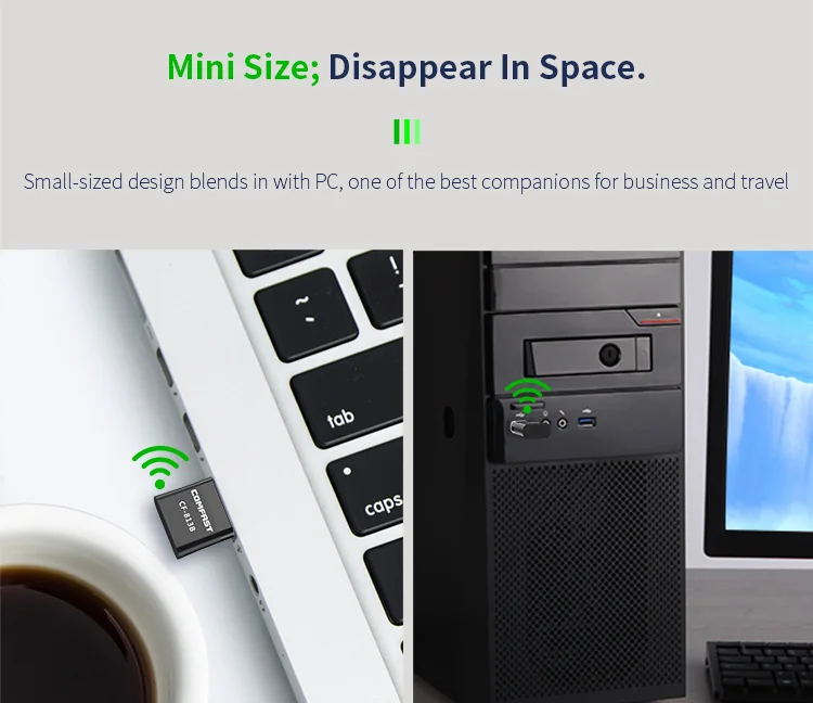 Comfast 650 Мбит/с 2 в 1, Wi-Fi, синий tooth4.2 usb-ключ 802.11AC двухдиапазонный беспроводной usb-адаптер CF-813B