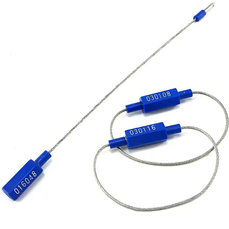 35cm Adjustable High Security Customs Container Cable Wire Lock Seal For Cargo Cable Seal