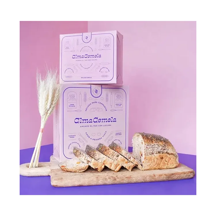 Unique Corrugated Packaging Bio-Degradable Macaron Biscuits Mochi Donut Container Drawer Dessert Box