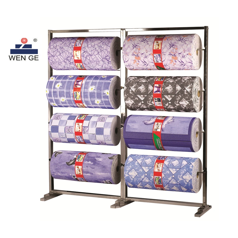 Wholesale high quality Home area rug floor carpet PVC printed anti slip mat rolls