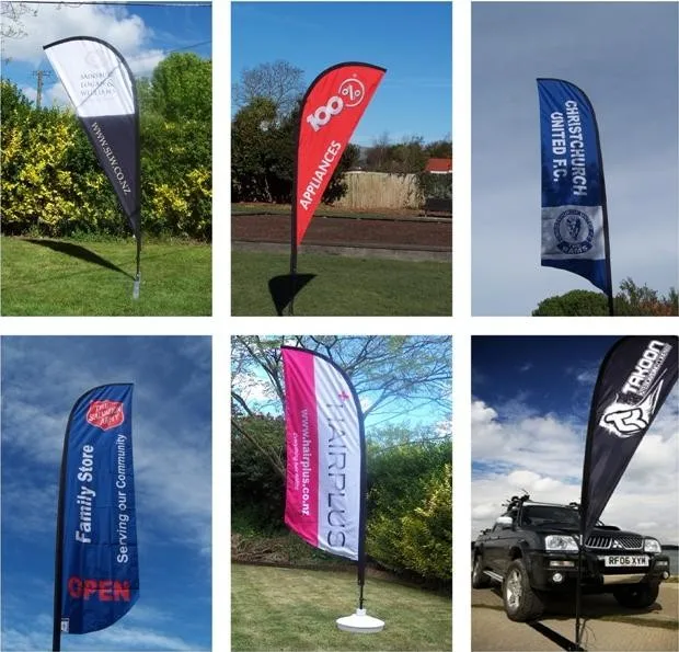 high quality customized feather banner flags with flagpole and X base