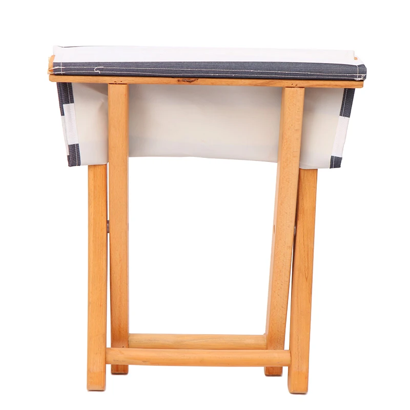 Outdoor solid wood fishing chairs portable canvas folding stool camp chair