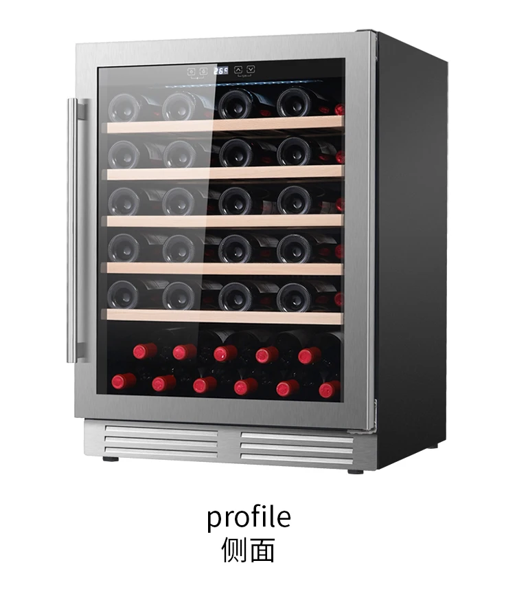 JCS-145L series China Supplier Wine Cabinet Display Shelf led wine cooler dispenser