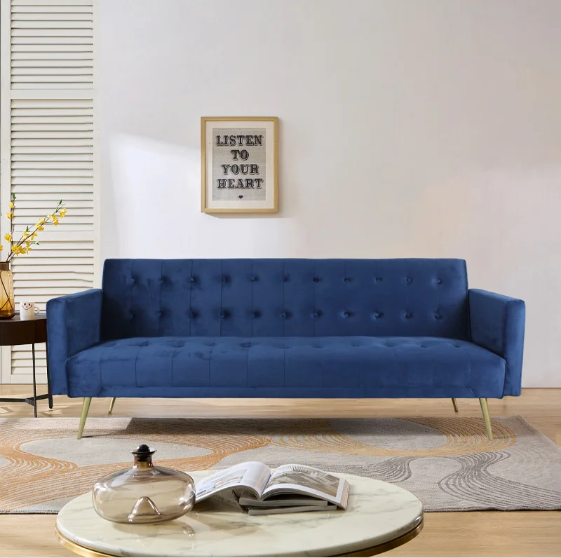 Modern Velvet Sofa Come Bed New Design Sleeping Sofa Beds 3 Seat Folding Sofa Bed for Living Room