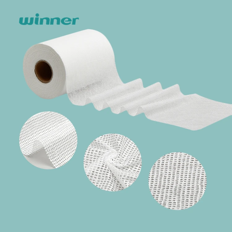 Winner OEM Environmentally Friendly Degradable Biodegradable 100% Cotton Spunlace Nonwoven Fabric Professional Manufacturer