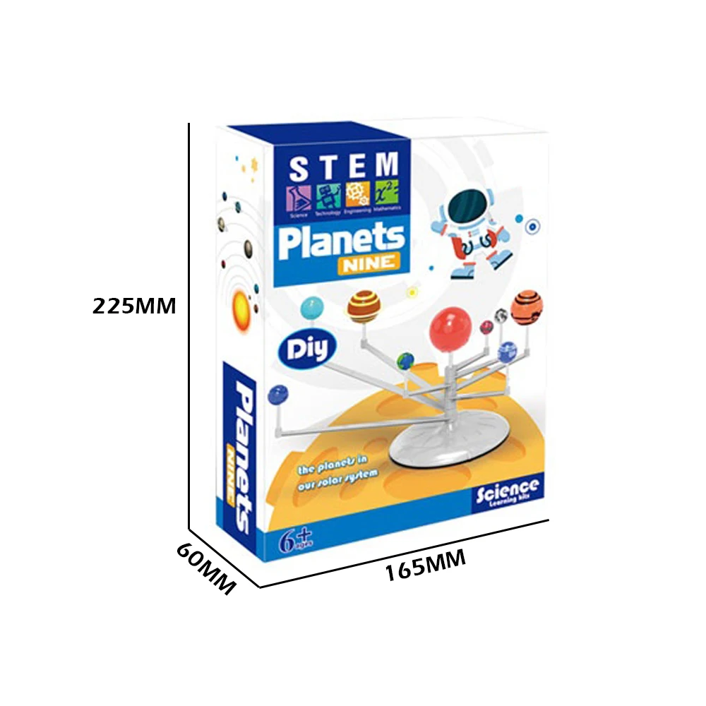 KSF Solar System Nine Planets Model Science Kit Preschool Toy Educational Space Planet Toys For Kids Learning Children Toys