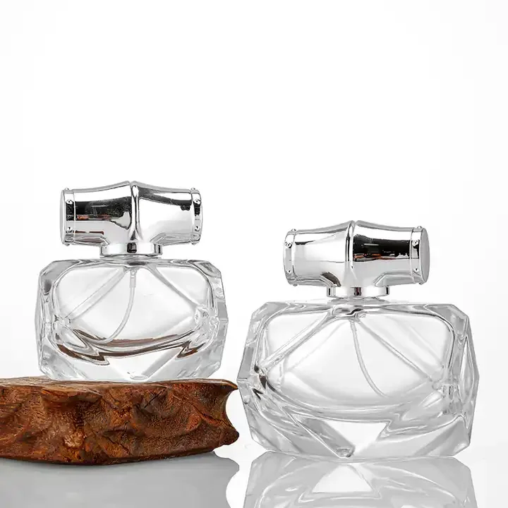 Transparent Diamond Glass Bottles