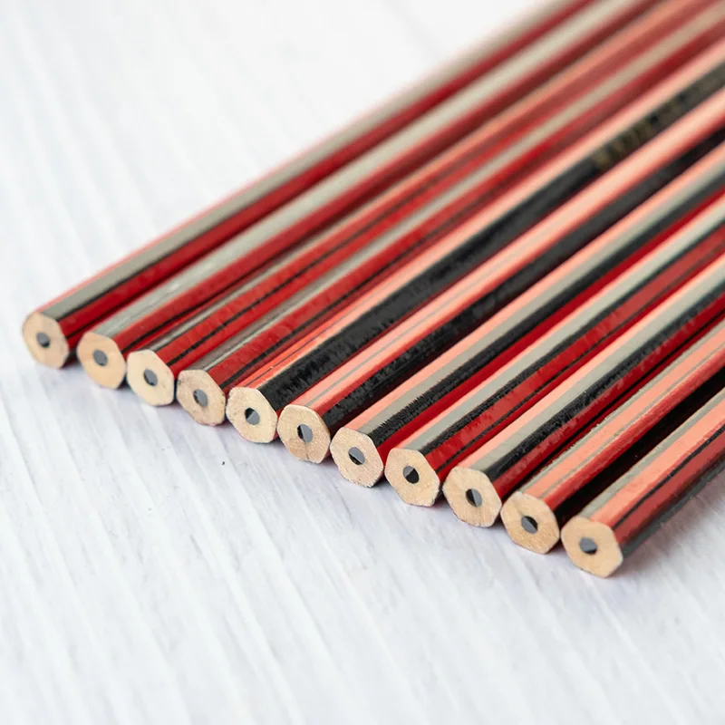 Wholesale custom logo sketch pen children writing pencil wooden hexagonal HB pencil with rubber