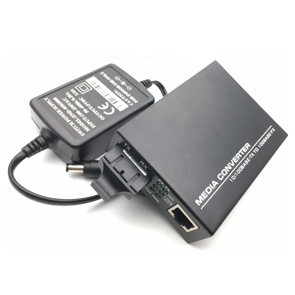 20KM 40KM 60KM 80KM  Fiber Optic Transceivers  10/100/1000Mbps Singlemode & Multimode Duplex SC to RJ45 Media Converter