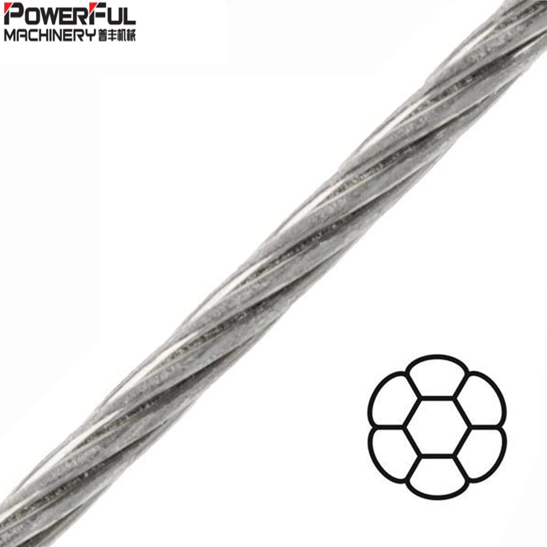 Оцинкованный стальной трос МПа 1x7