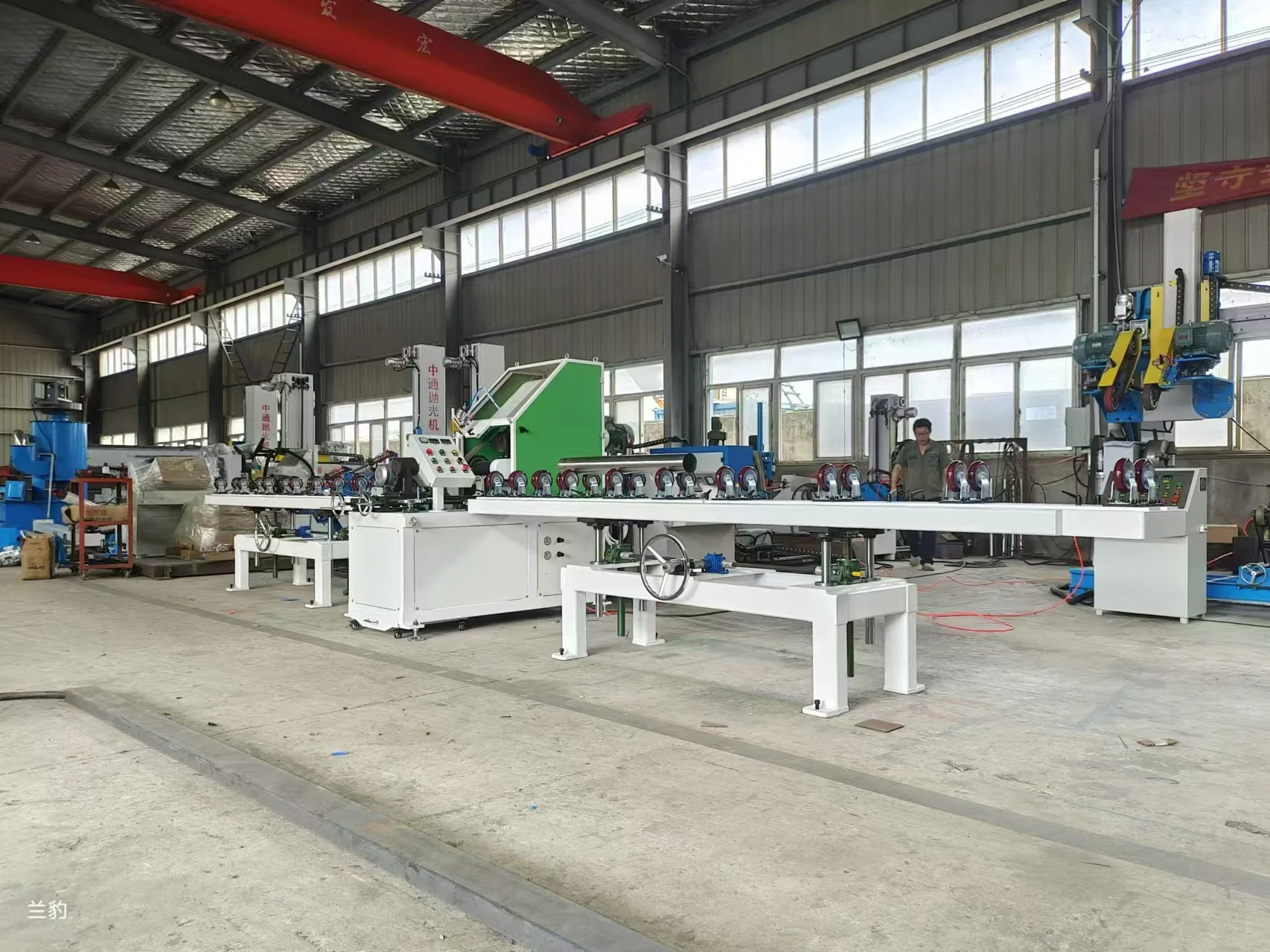Original Factory Automatic metal Round Tube Polishing Grinding Machine With Abrasive Belt