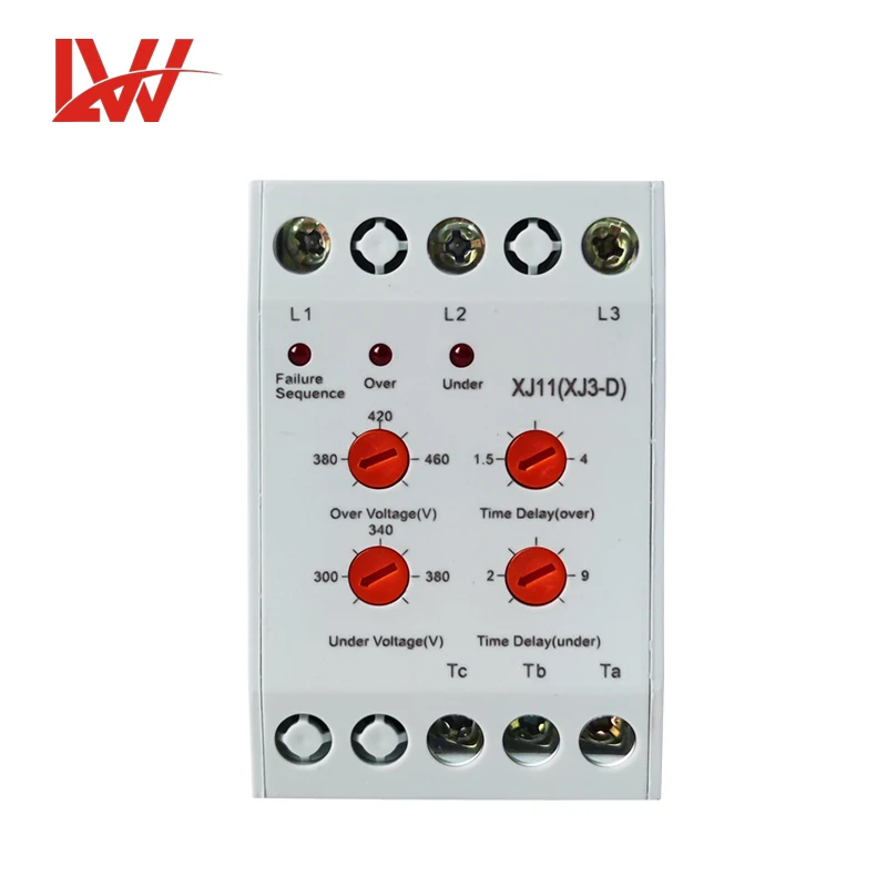 XJ11(XJ3-D) Three Phase failure Sequence Protection Relay over under voltage reversal relay
