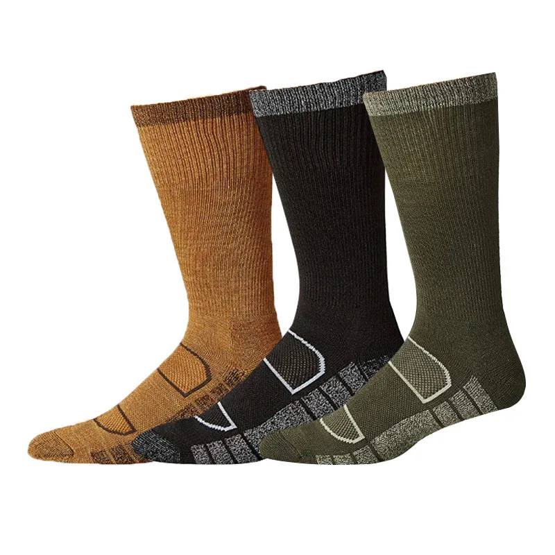 Winter Warm Moisture Wicking Crew Wool Work Hiking Socks Merino Wool