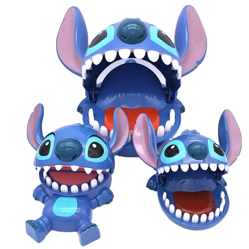 
China Wholesale Fashion Cartoon Stitch Teeth Biting Finger Toys Fidget Toys Kids Creative Plastic Party Game Toy 