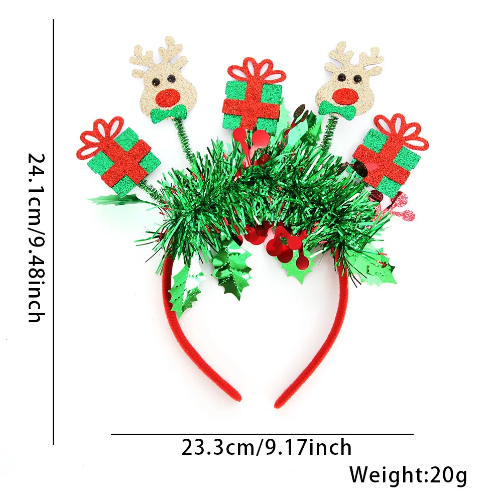 New Design Christmas 2025 New Year Hot Sale Snowman Santa Claus Digital headwear For Gifts