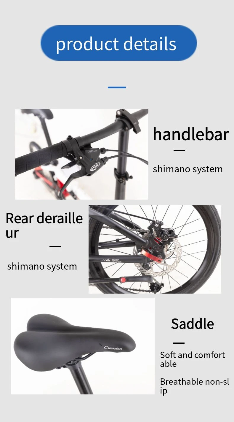 EWIG  Z5 pro New Design Folding Bike 9 Speed 20 Inch Aluminium Frame MINI City Foldable Bicycle for Women Bicicletas