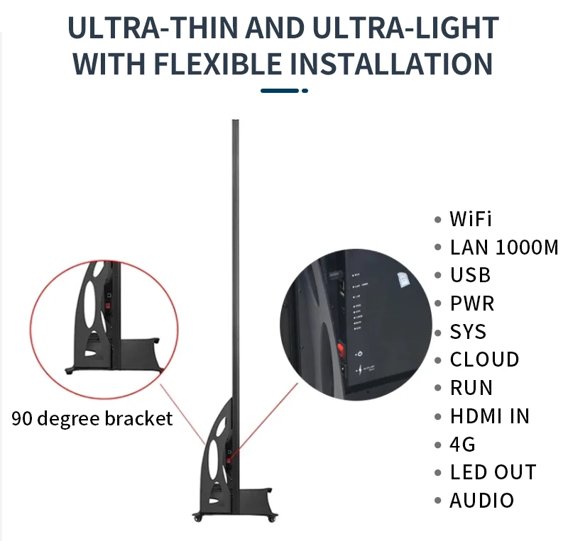 Indoor Portable Advertising Display Digital Display For Advertising Led Display Board For Advertising