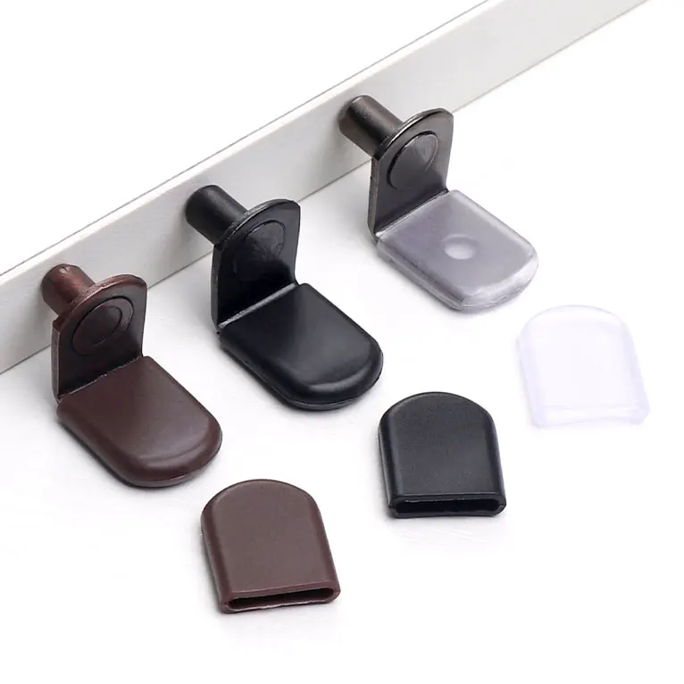 Wholesale L-Shaped Metal Cabinet Shelf Clips Concealed Shelf Pins Support With 6Mm Furniture Bookshelf Closet Kitchen
