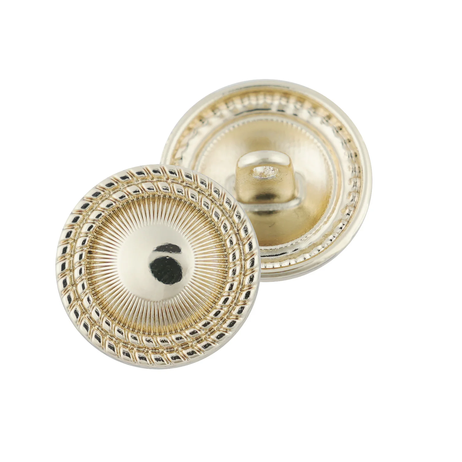 Jinyi Button Factory New Engraved Custom Brand Logo Pattern Design Zinc Alloy Clothes Coat Button Metal Shank Button