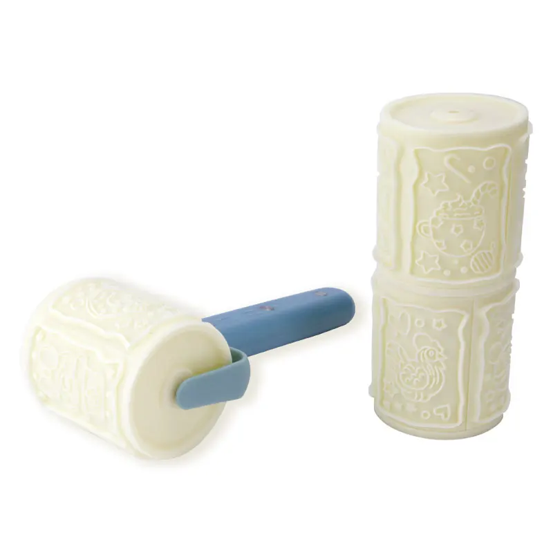 Factory Wholesale 12-Pattern Plastic Rolling Wheel Cookie Cutter Christmas Baking Biscuit Mold Cookware Tool Set