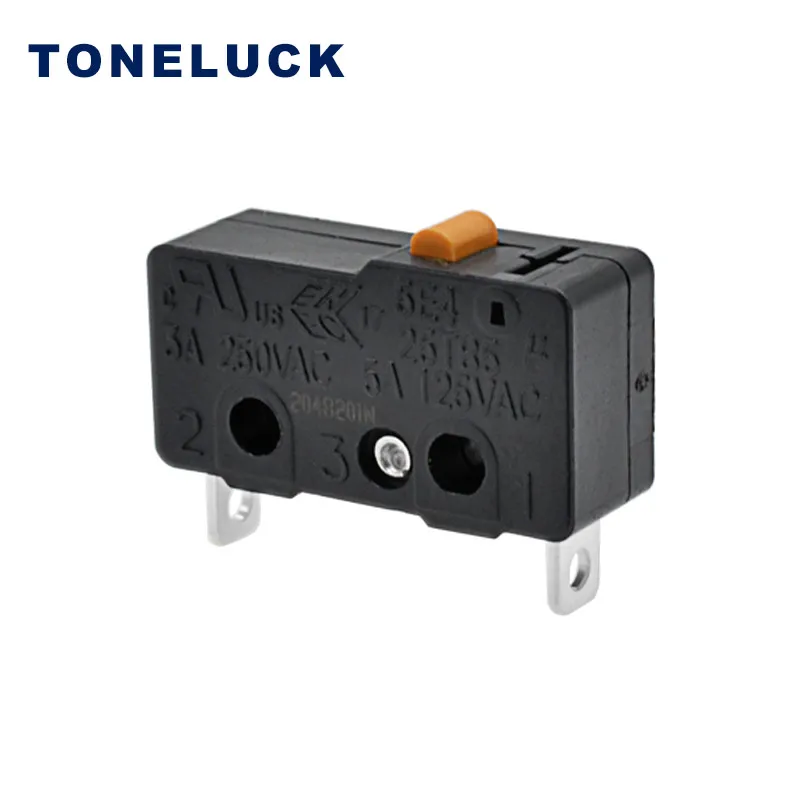 Toneluck Switch MQS-1S SPST Normally Closed Microswitch Solder Terminals