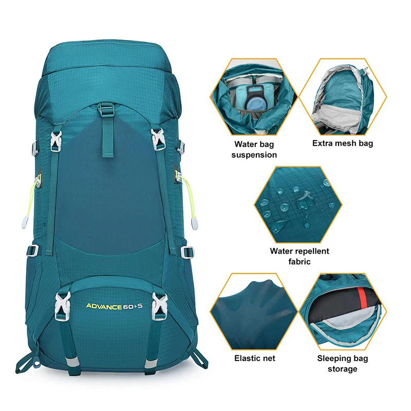 Lightweight waterproof outdoor travel sport trekking camping hiking backpack camel mountaineering backpack bags knapsack
