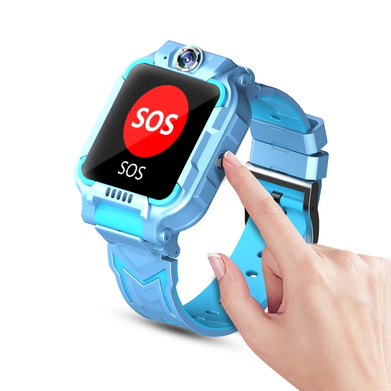 Full Square Screen Sport Smart Watch with GPS 4G waterproof 360 degree rotating dual camera can video smart phone watch