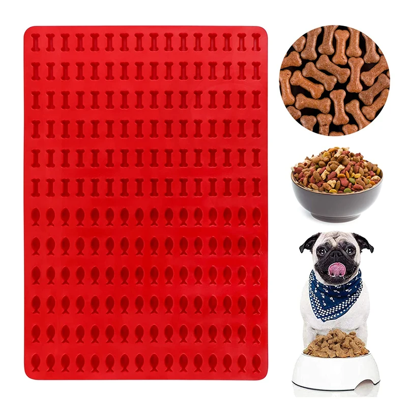 Custom silicone resin molds 192 cavity baking mold fish and bone shaped chocolate mold