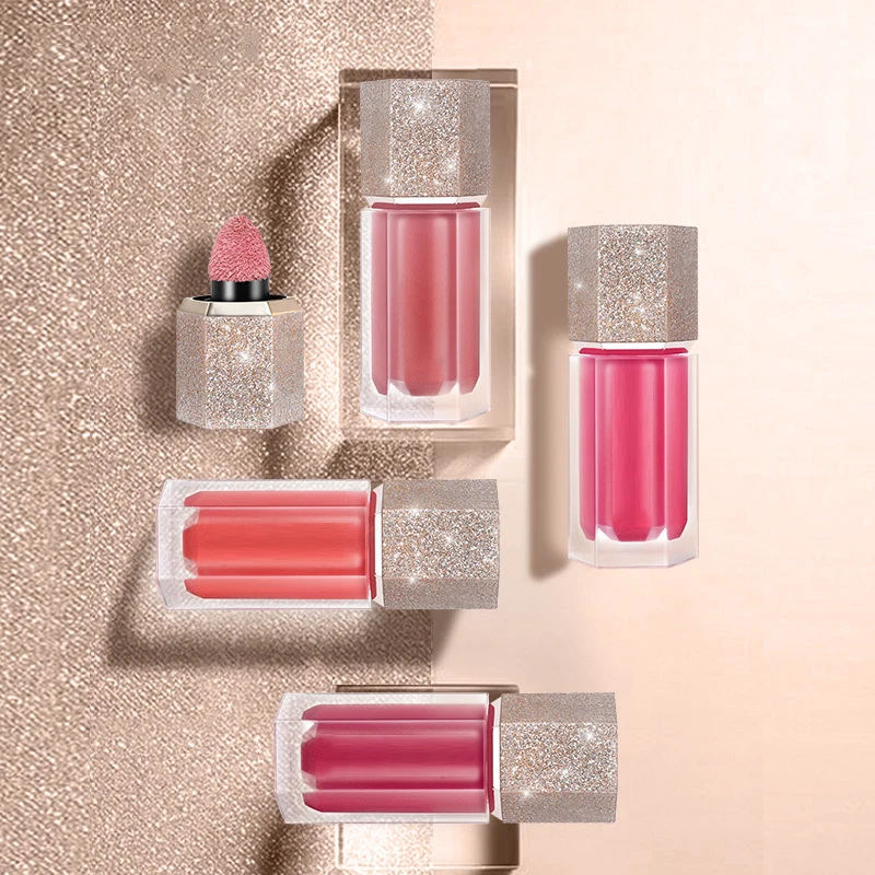 Private Label Liquid Blush Waterproof Multi-purpose Facial Nourishing  Stick Blush Natural Blush Cute Korean Custom Liquid Blush