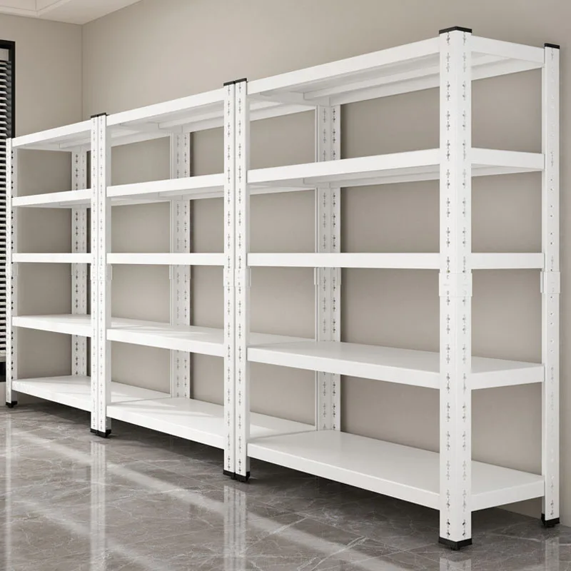 High Quality Wholesale Warehouse Storage Shelf Racking Light Duty Shelf Shelving Rack Metal Rack Storage With Guardrail