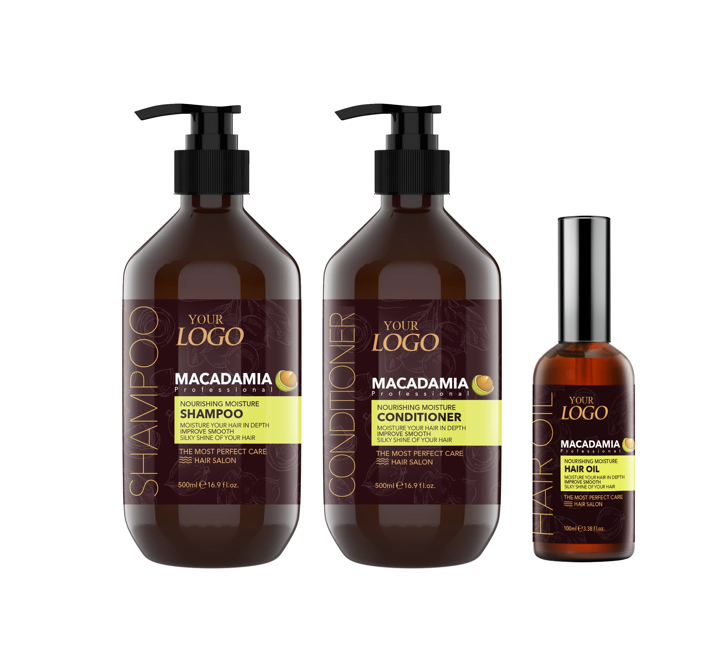 private label OEM shampoo and conditioner Champu y acondicionador calidad profesional con marca personalizado por cantidad menor