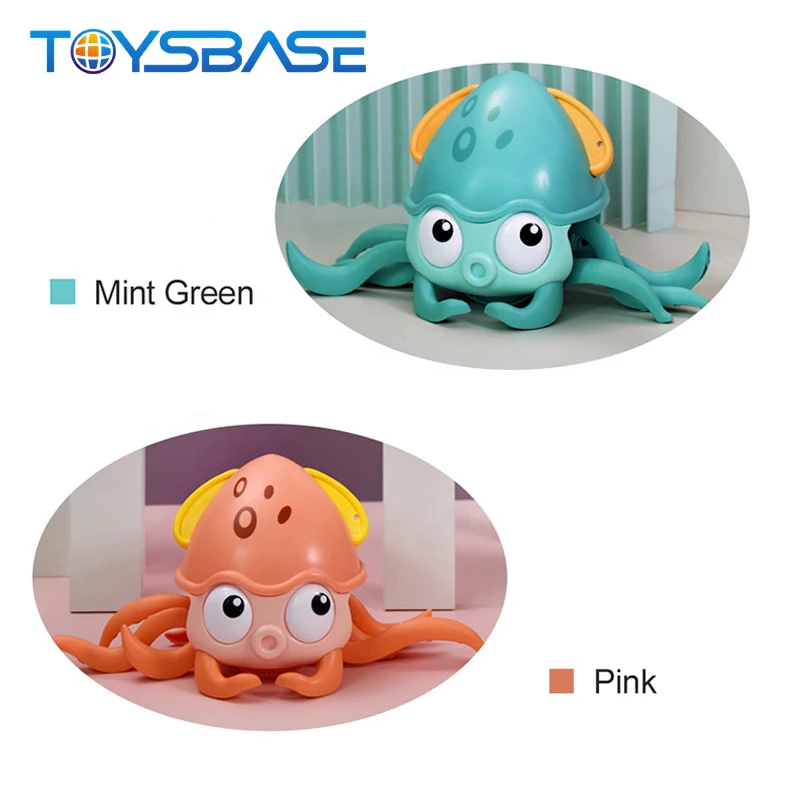 Hot Amphibious Animal Wind Up Swimming Walking Octopus Bath Pull Line Toy