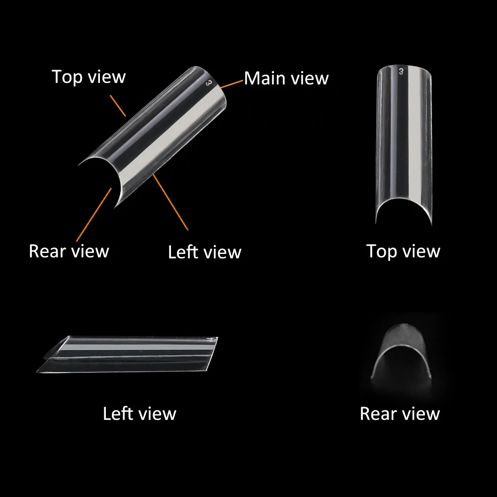 Gelsky Wholesale 100 Pcs Nail Tips False Gel Nails Private Label Nail Tips