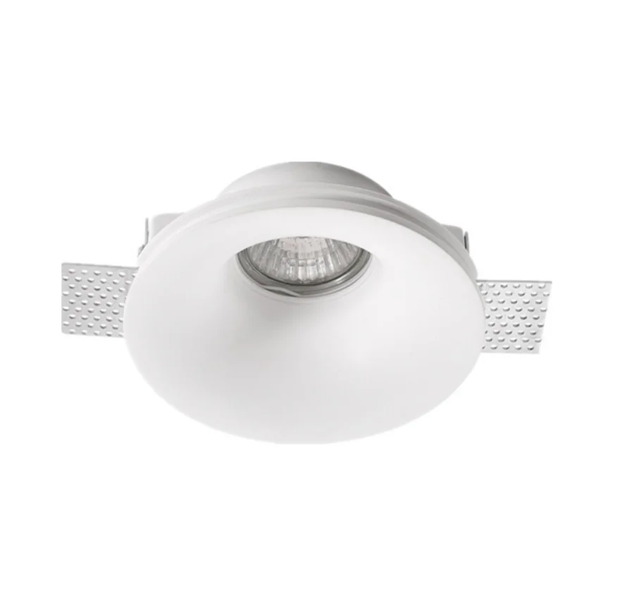 GC07001 Morden круглый светодиодный точечный штукатурка дизайн потолочный встраиваемый гипс 3 Вт 7 Вт 10 Вт 15 Вт антибликовый потолочный светильник