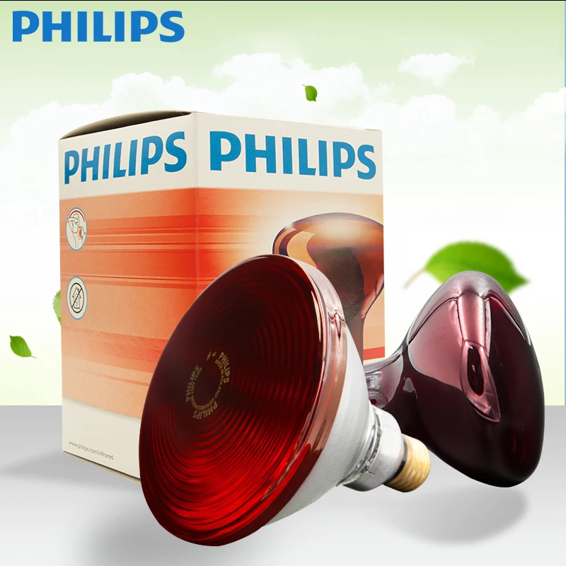 Philips Imported infrared electric baking lamp beauty salon warm lamp magic lamp electric baking bulb 100W150W250W